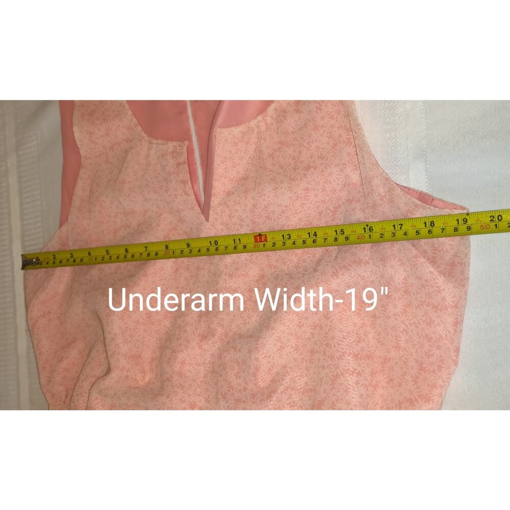 Lauren Conrad Maxi Dress Womens 14 Peach Floral Feminine Romantic Asymmetrical - Picture 13 of 16